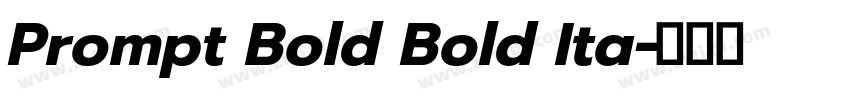 Prompt Bold Bold Ita字体转换
